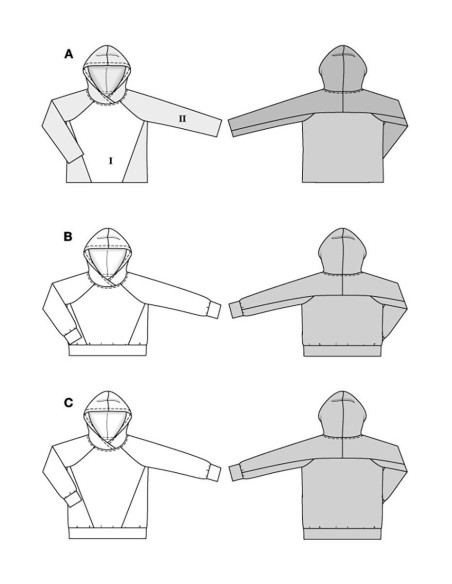 Sweatshirt pattern - Burda 5828