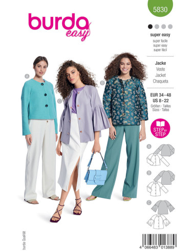 Jacket pattern - Burda 5830