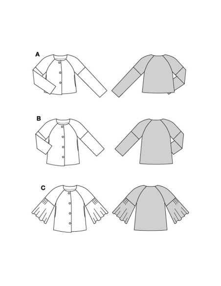 Jacket pattern - Burda 5830