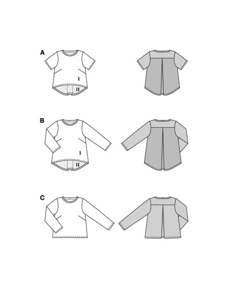 T-shirt Pattern - Burda 5831