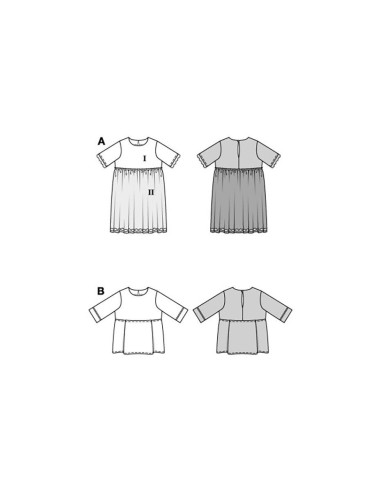 Dress and top pattern - Burda 9226