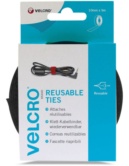 VELCRO® ONE-WRAP® Cable Ties 10mm x 5M Black