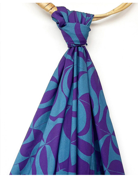 Purple Retro Viscose Twill Fabric - My Dress Made
