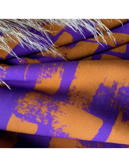 Viscose twill fabric Purple Rain - My Dress Made