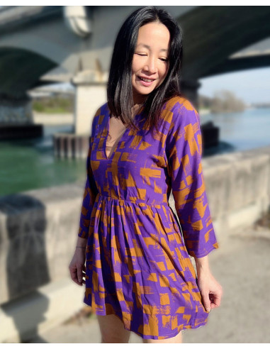 Viscose twill fabric Purple Rain - My Dress Made
