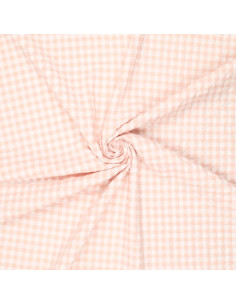 Plaid Seersucker Fabric - Natural