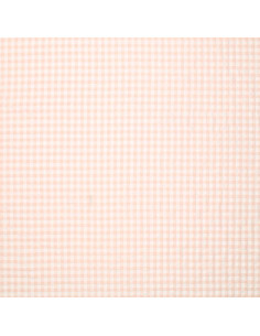 Plaid Seersucker Fabric - Natural 2
