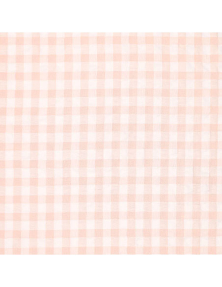 Plaid Seersucker Fabric - Natural