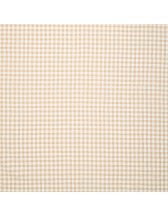 Plaid Seersucker Fabric - Beige 2