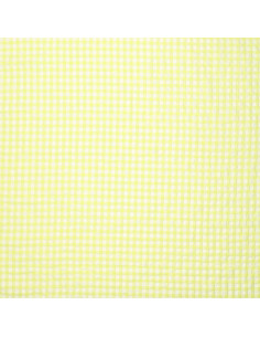 Plaid Seersucker Fabric - Yellow 2