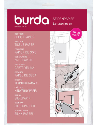 Tissue paper for Burda patterns