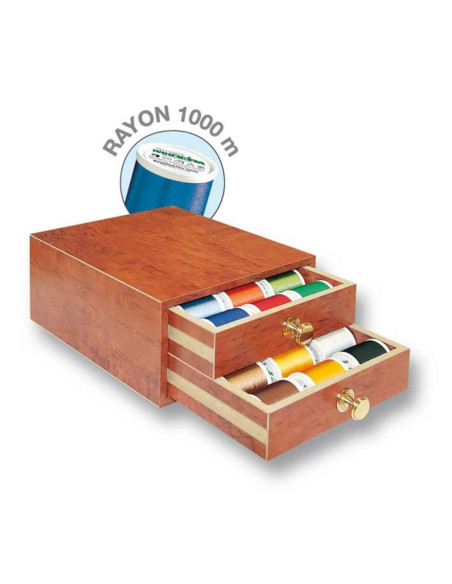 Mini box of machine embroidery threads Rayon Madeira 1000 m