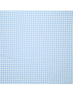 Plaid Seersucker Fabric - Blue 2