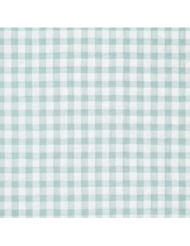 Light Green Checkered Seersucker Fabric