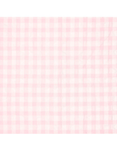 Plaid Seersucker Fabric - Pink
