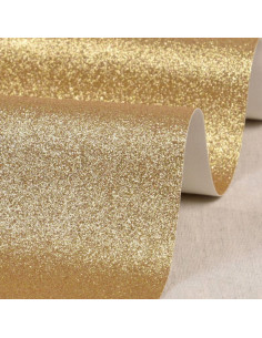 Glitter sheet 50 x 70 cm - Light gold
