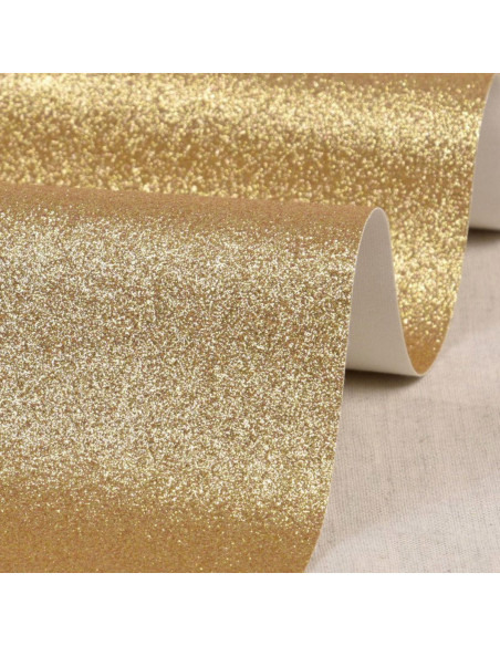 Glitter sheet 50 x 70 cm - Light gold