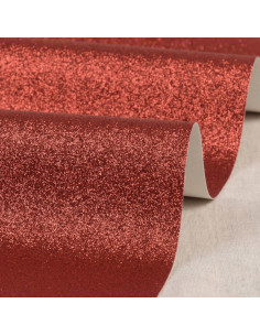 Glitter sheet 50 x 70 cm - Red