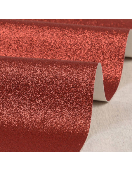 Glitter sheet 50 x 70 cm - Red