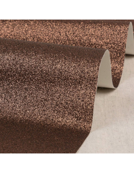 Glitter sheet 50 x 70 cm - Chocolate
