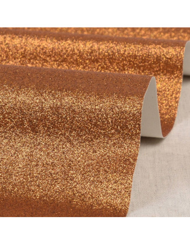 Glitter sheet 50 x 70 cm - Orange