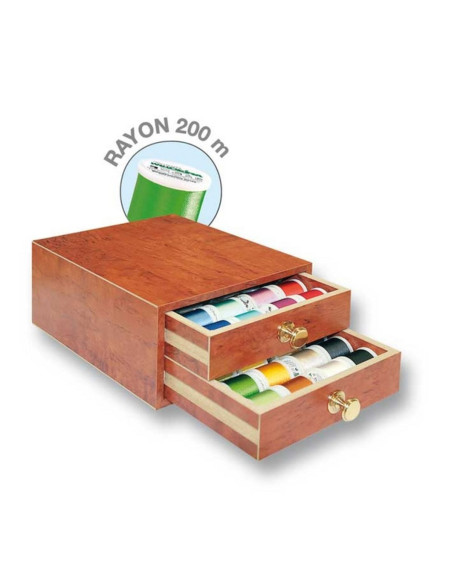 Mini box of machine embroidery threads Rayon Madeira 200 m
