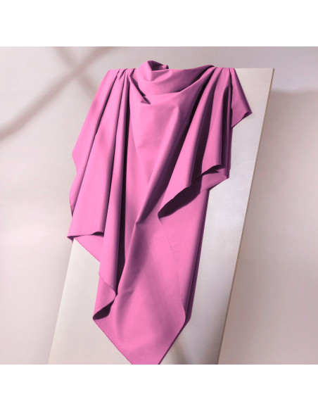 Light Bubble Gum Cotton Gabardine Fabric - Atelier Brunette