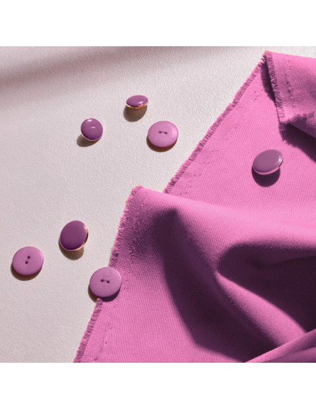 Light Bubble Gum Cotton Gabardine Fabric - Atelier Brunette