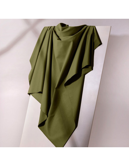 Light Ivy Green Cotton Gabardine Fabric - Atelier Brunette