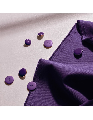 Light Majestic Purple cotton gabardine fabric - Atelier Brunette