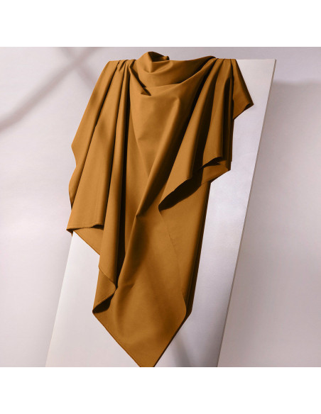 Light Ochre Cotton Gabardine Fabric - Atelier Brunette