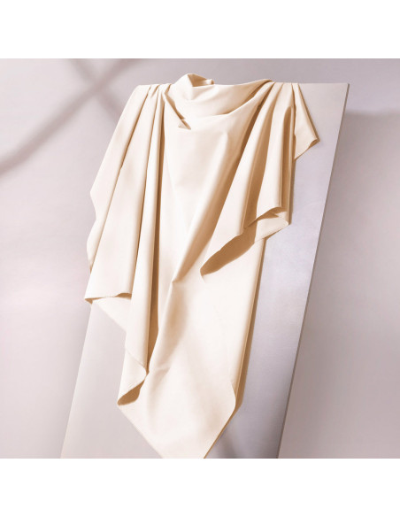 Light Off White Cotton Gabardine Fabric - Atelier Brunette