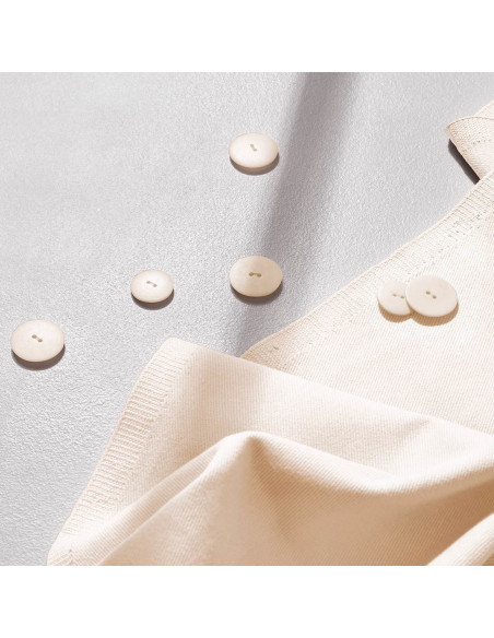 Light Off White Cotton Gabardine Fabric - Atelier Brunette