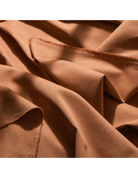 Light Pecan Pie cotton gabardine fabric - Atelier Brunette
