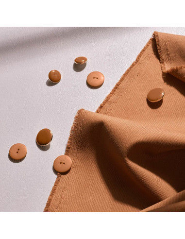 Light Pecan Pie cotton gabardine fabric - Atelier Brunette