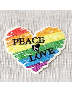 Iron-on patch Love - Peace and love