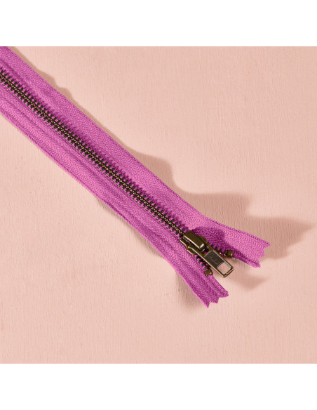 Metal zipper Bubble Gum 30 cm - Atelier Brunette