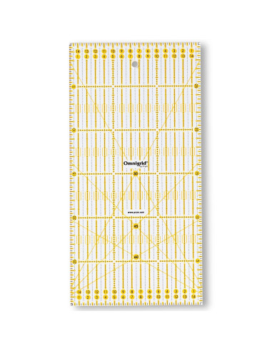 Omnigrid patchwork ruler angles 15 x 30 cm