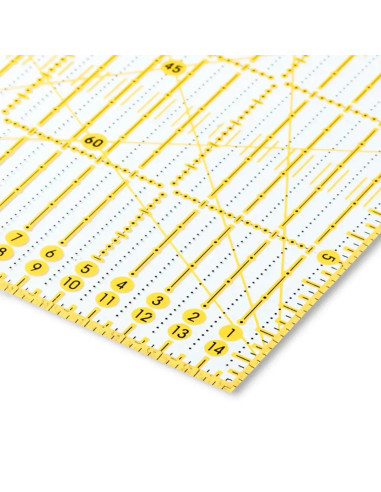 Omnigrid patchwork ruler angles 15 x 30 cm