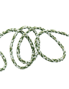 Fancy sweatshirt cord - White, light green, and dark green