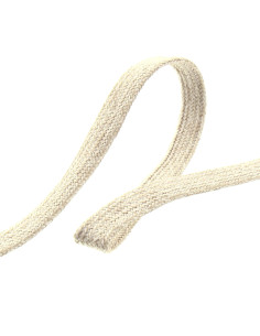 Braided flat marled cord - Linen