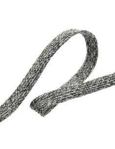 Flat braided cord - Anthracite