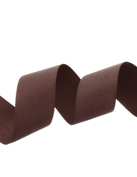 Water-repellent chevron braid - Brown