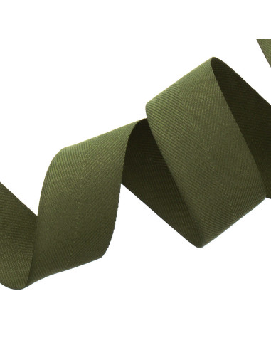 Water-repellent chevron braid - Khaki