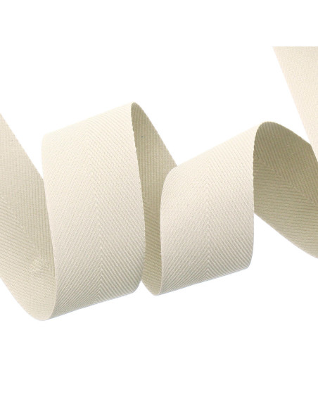 Water-repellent chevron braid - Cream