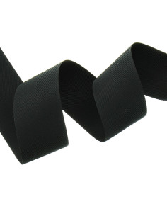 Water-repellent chevron braid - Black