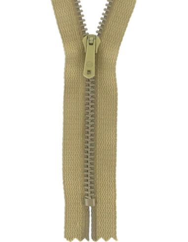 Zipper pants - Medium beige