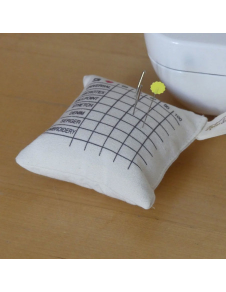 Sorting cushion for sewing machine needles
