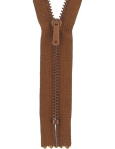 Zipper pants - Medium brown