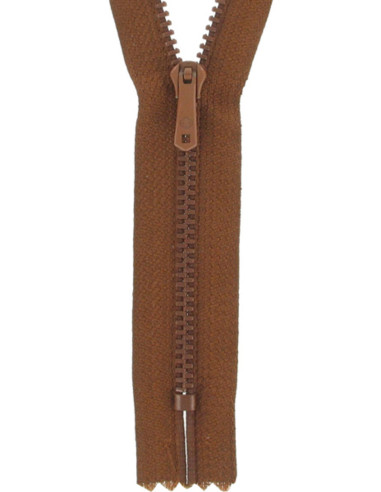 Zipper pants - Medium brown